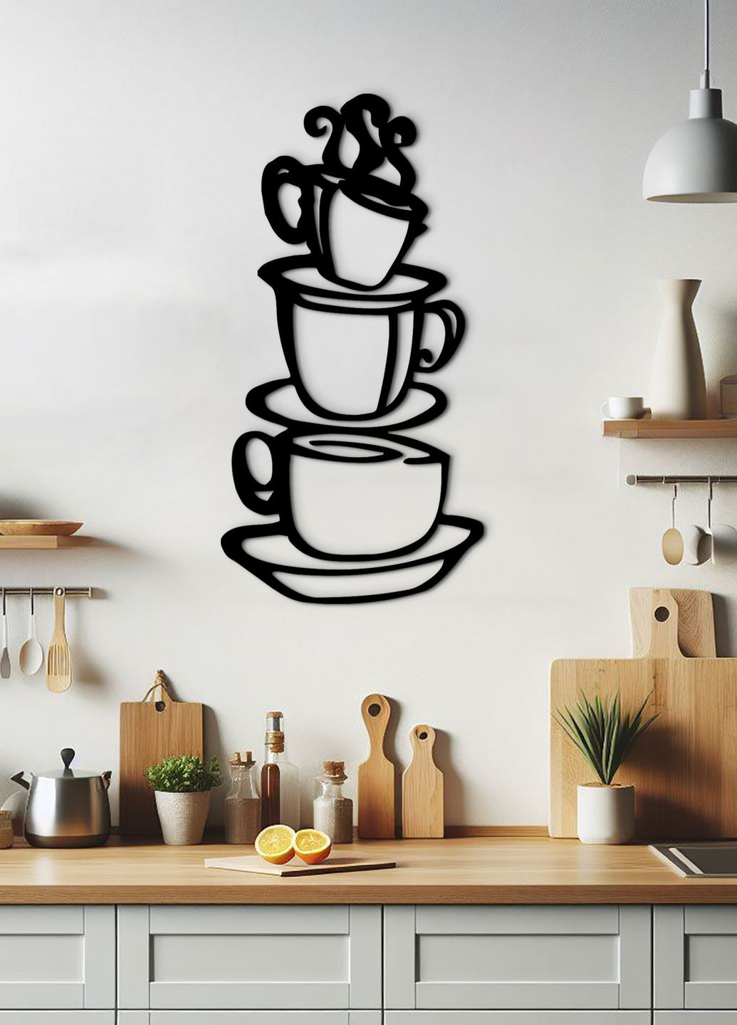 Современная картина на кухню, декоративное панно из дерева "Хороший кофе", оригинальный подарок 25х13 см Woodyard (291842702)