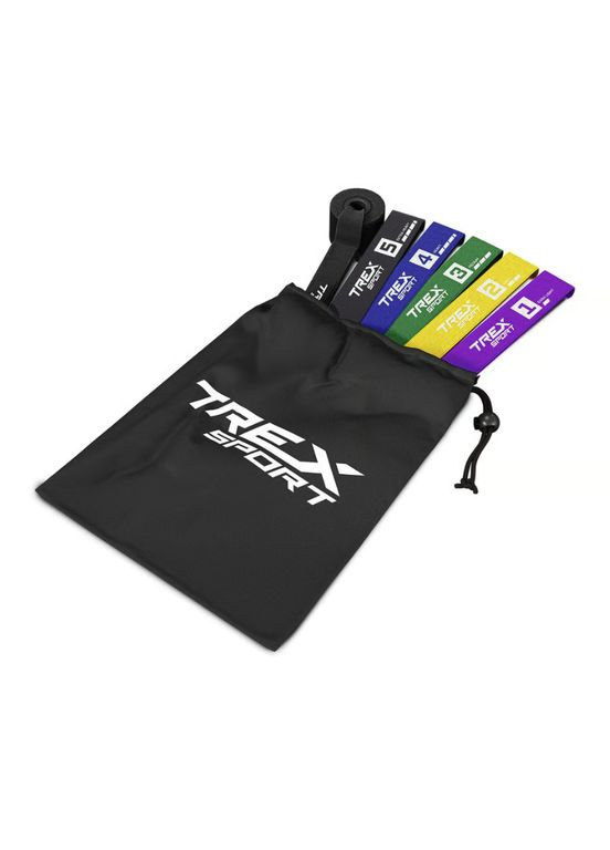 Набір резинок для фітнесу TX-005PBA 5в1 set A TREX Sport (361951461)
