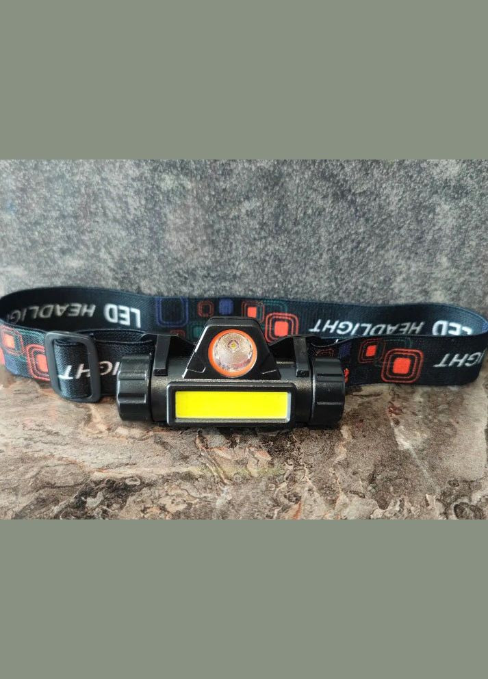 Потужний якісний акумуляторний налобний ліхтар на голову з зарядкою RB-142 на чоло для нічної рибалки WD (297331841)