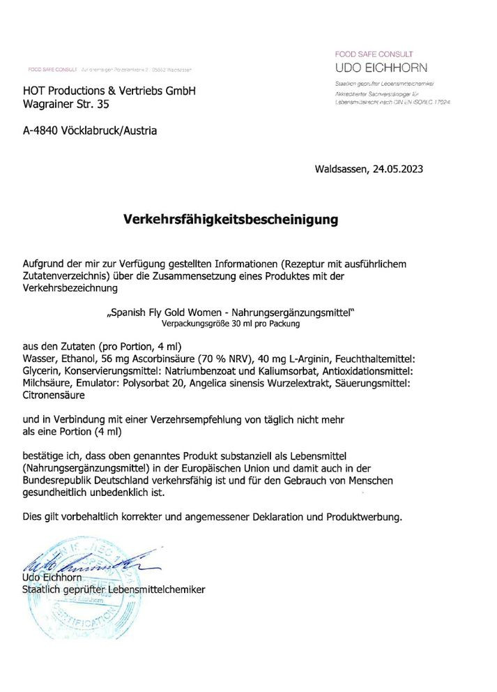 Возбуждающие капли для женщин ERO Spainish Fly, 30 мл Hot (331161666)