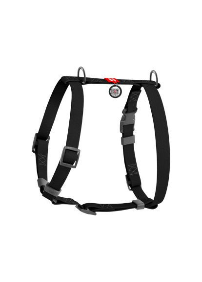 Шлей для собак Waterproof Н-образная анатомическая XL черная (32451) WAUDOG Waterproof Н-подібна анатомічна XL чорна (366694884)