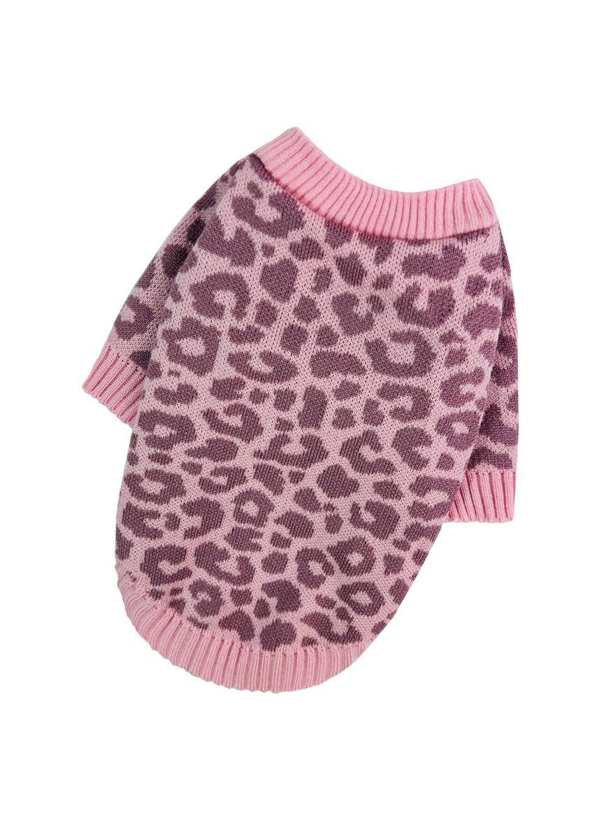 Свитер вязаный Лео розовый Y-363 Размер 8 Dogs Bomba (370275768)