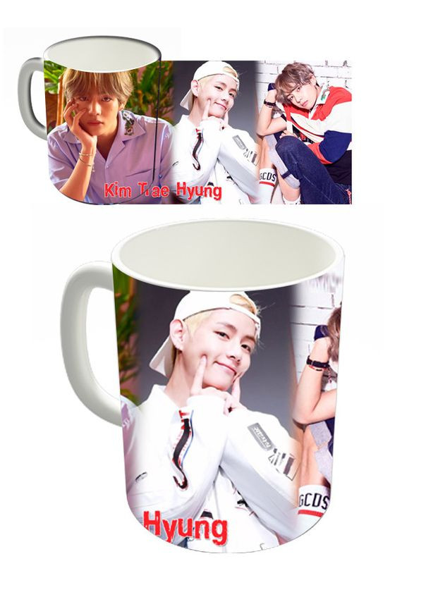 Чашка белая БТС BTS Ким Техьон (z0609) No Brand (327004096)