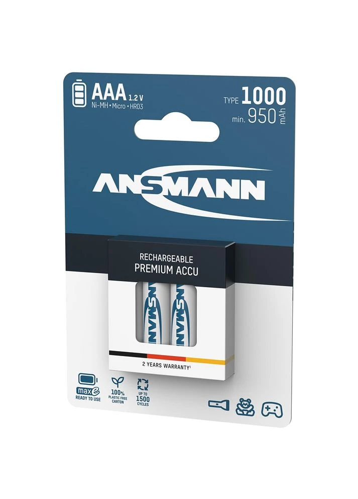 Аккумуляторы AAA 1000mAh 4 шт (5030882) Ansmann (391818484)
