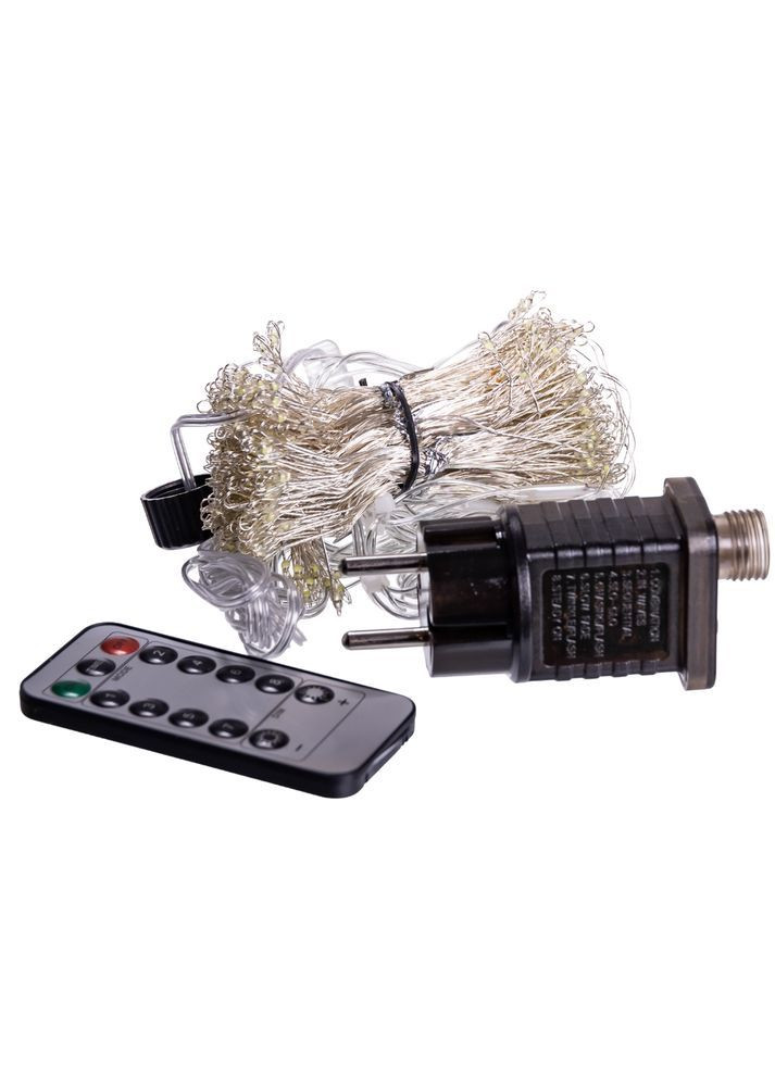 Гірлянда штора хвойна лапа світлодіодна 600 LED 3х3 м, білий No Brand (366221558)