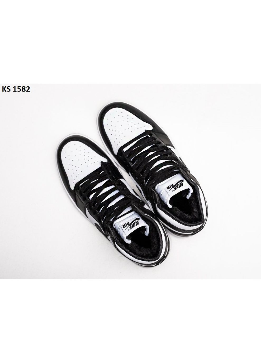 Чорні Осінні кросівки чоловічі nike air jordan 1 retro high black white найк аір джордан No Brand