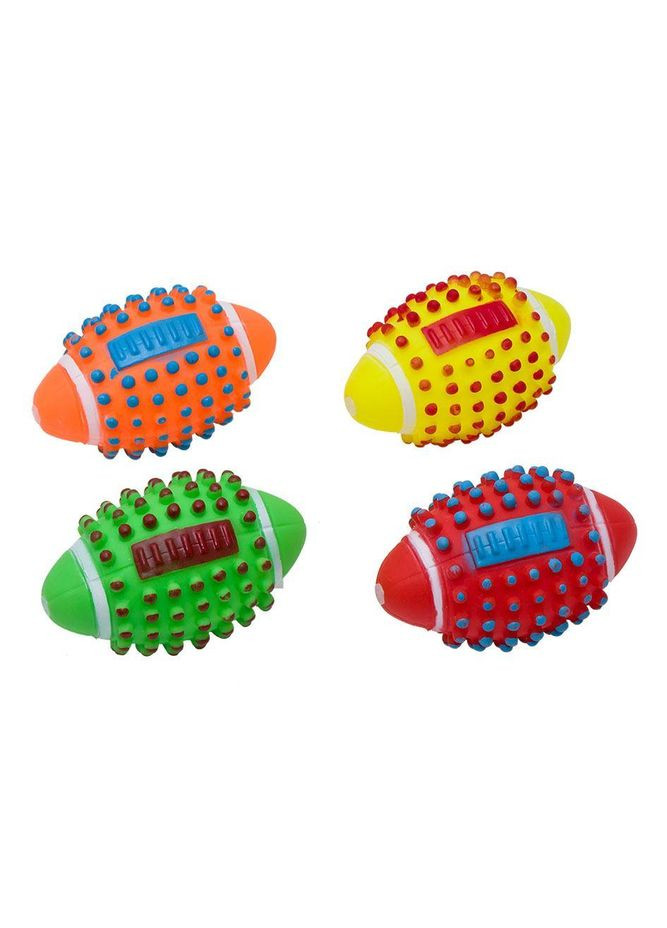 Іграшка М'яч регбі для собак, різні кольори, 11.5 см (вініл) Eastland (365592919)