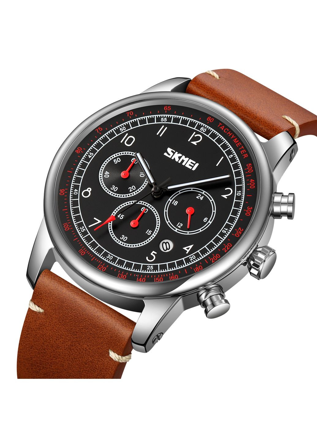 9318BKBN Black-Brown кварцевый сasual, классический Skmei (324088820)