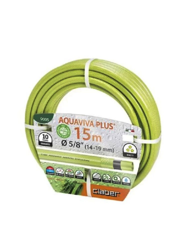 Садовий шланг Aquaviva Plus 81870 (5/8", 15 м) для поливання (22334) Claber (286423542)