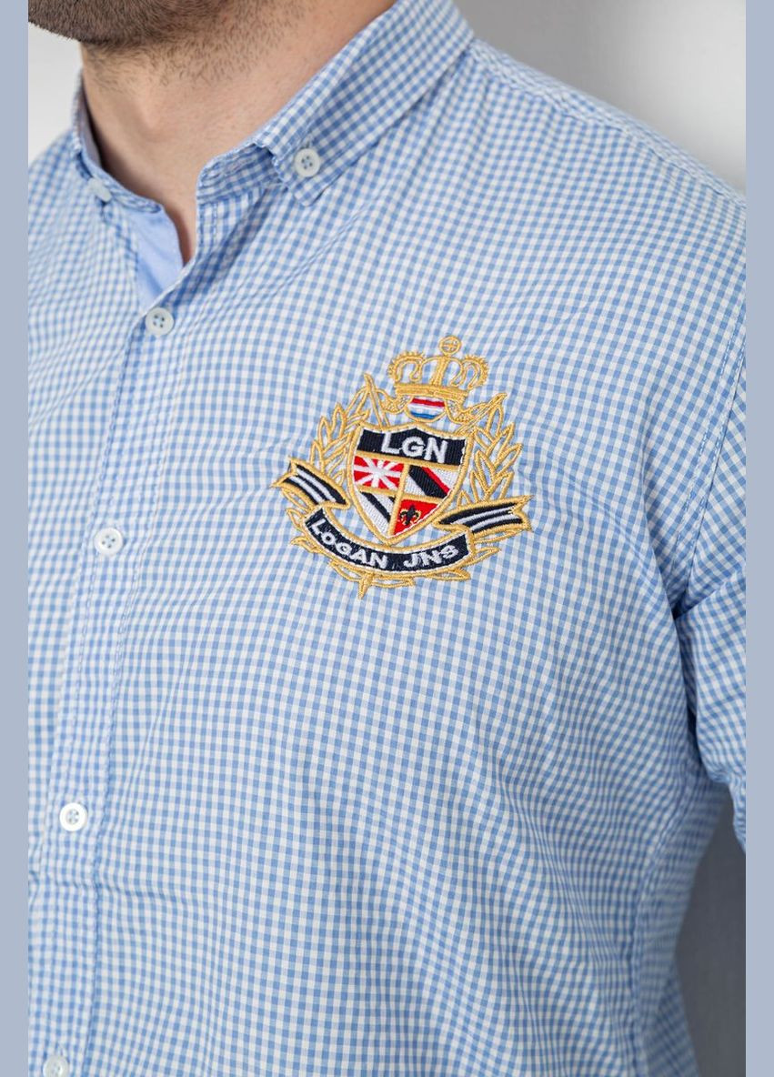 Голубой рубашка Ager