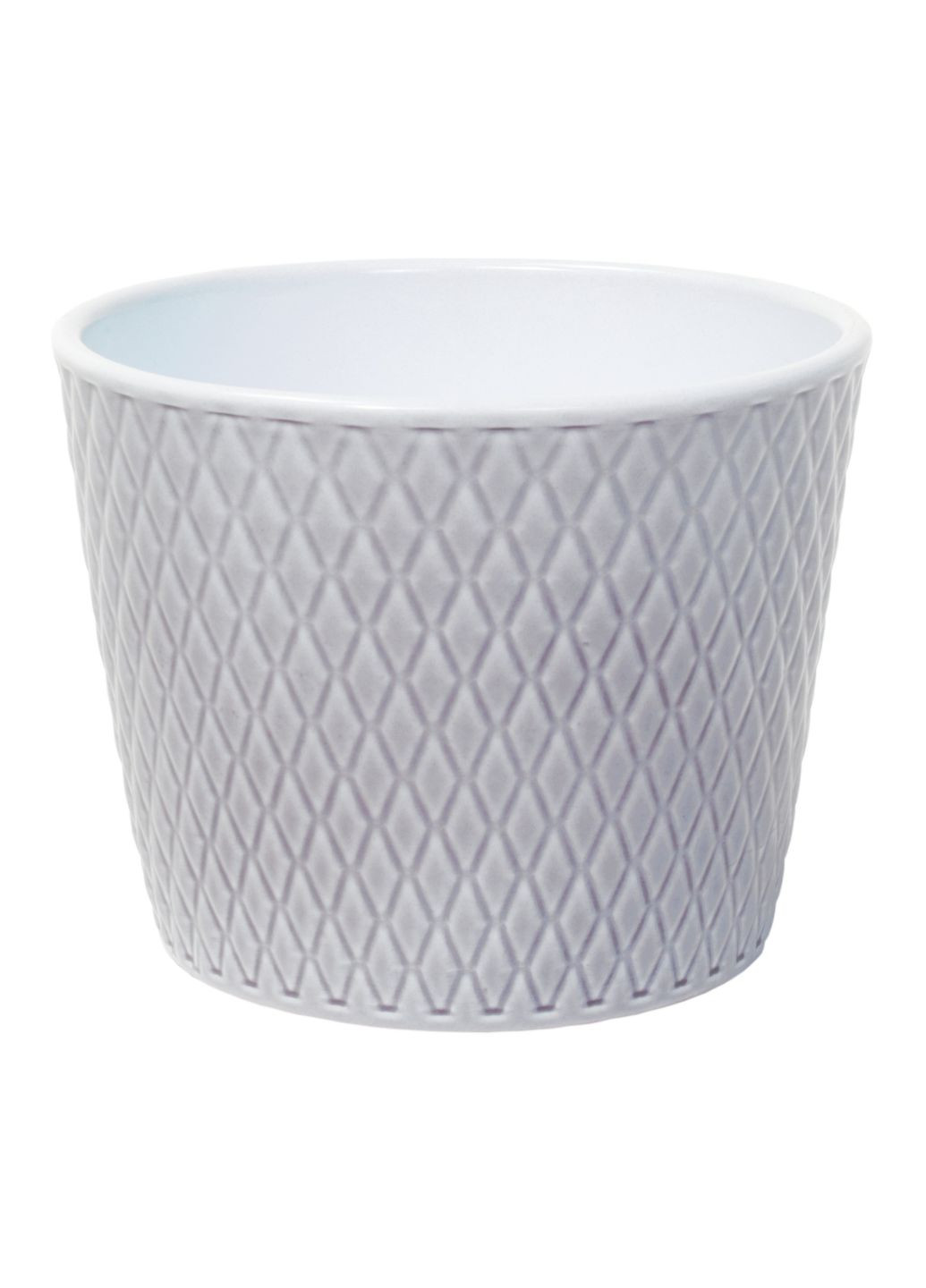 Кашпо ХАРЛЕКИН d14,5*h12,0*v1,6 серая лазурь, керамика Griebling (333024206)