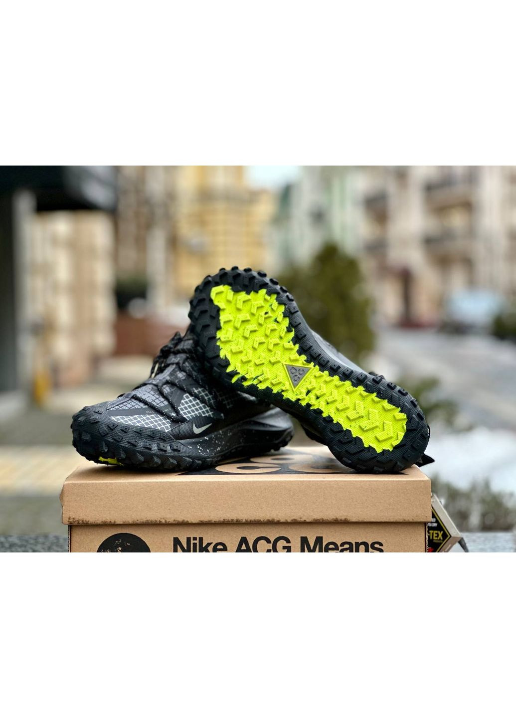 КРОССОВКИ ЖЕНСКИЕ NIKE ACG MOUNTH LOW GORE-TEX BLACK НАЙК АСЖ МАУНС No Brand чёрные демисезоны (367168754)