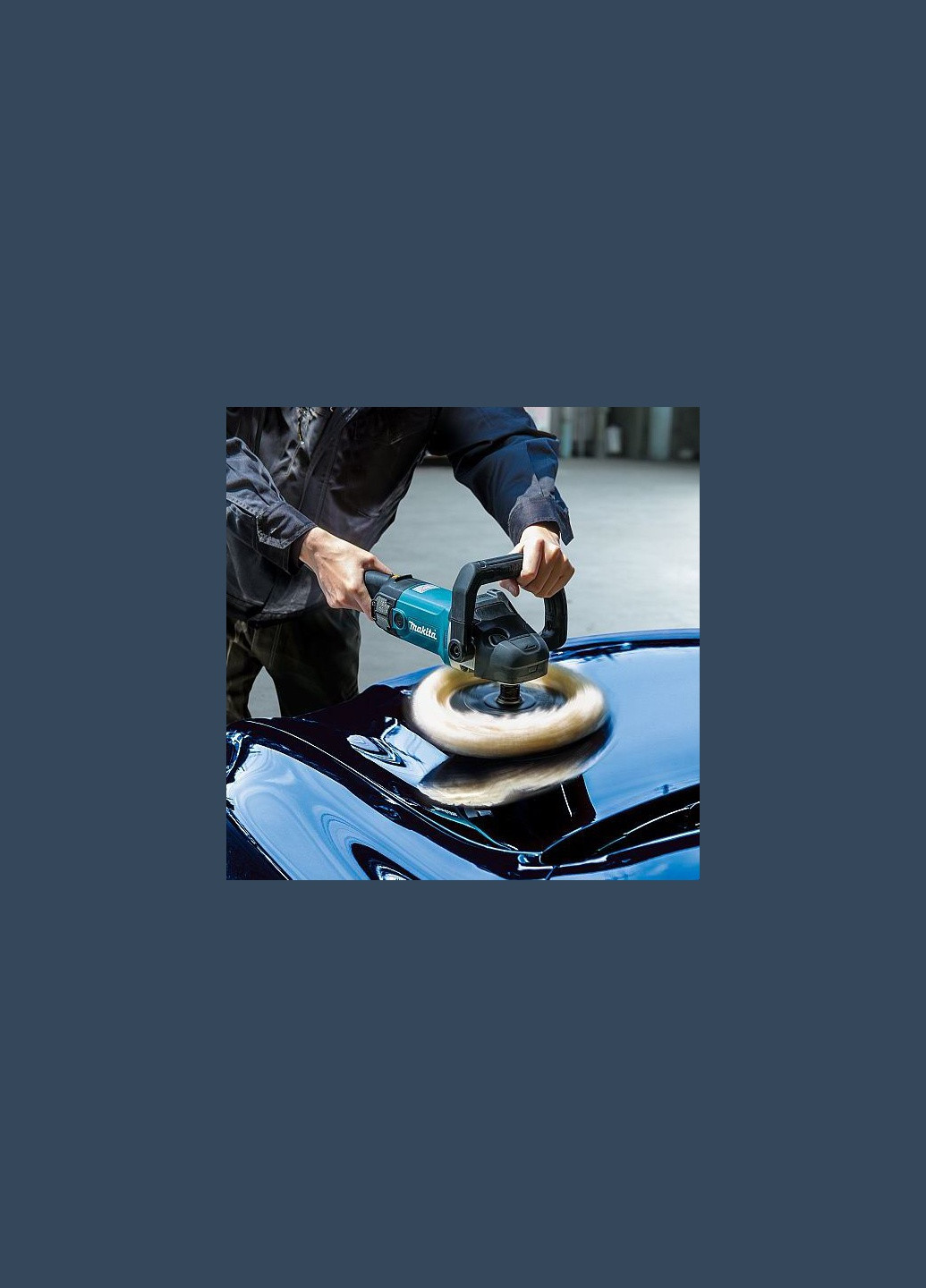 Полировальная шлифмашина 9237CB (1200Вт, 165мм) с D-образная ручкой (4525) Makita (295032764)