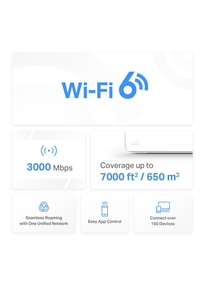 WiFi Mesh-система Halo H80X 3-pack Mercusys (356728198)