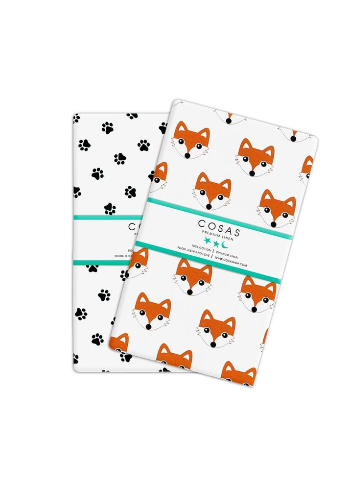 Набір наволочок на подушку 50х70 FOX PAWS (4822052023518) Cosas (367913316)