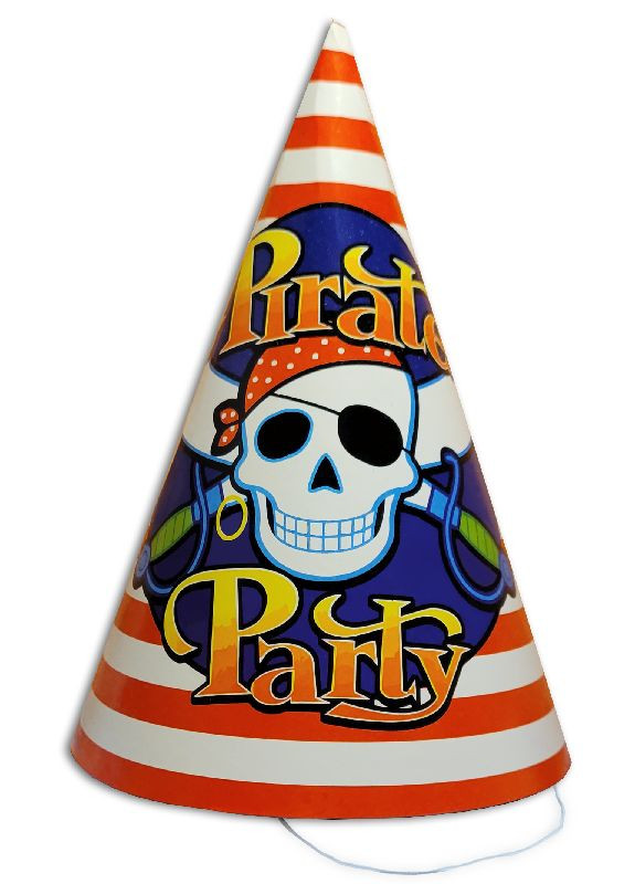 Колпаки бумажные Пират 6шт KOZA Style (322167844)