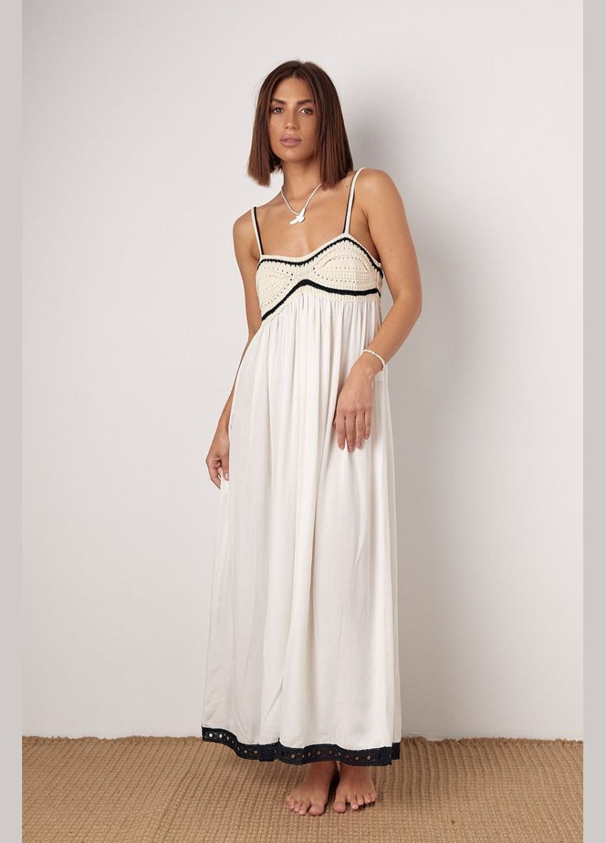 Жіночий сарафан з в'язаним ліфом 25648 Lurex (315810366)