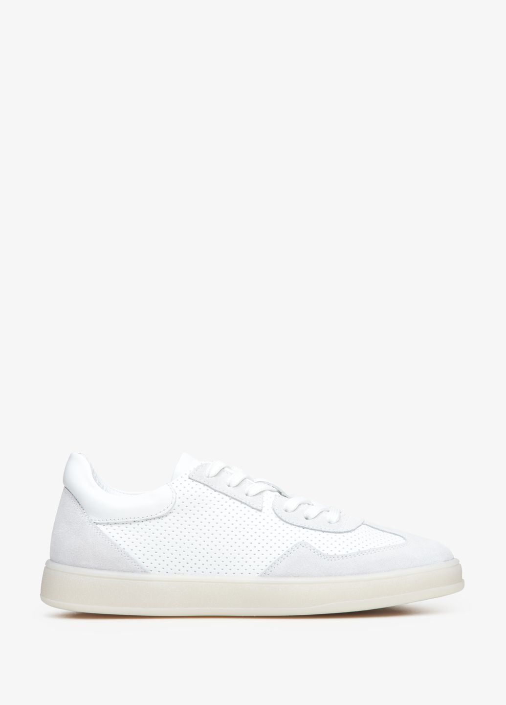 Білі кеди низькі, колір білий Estro