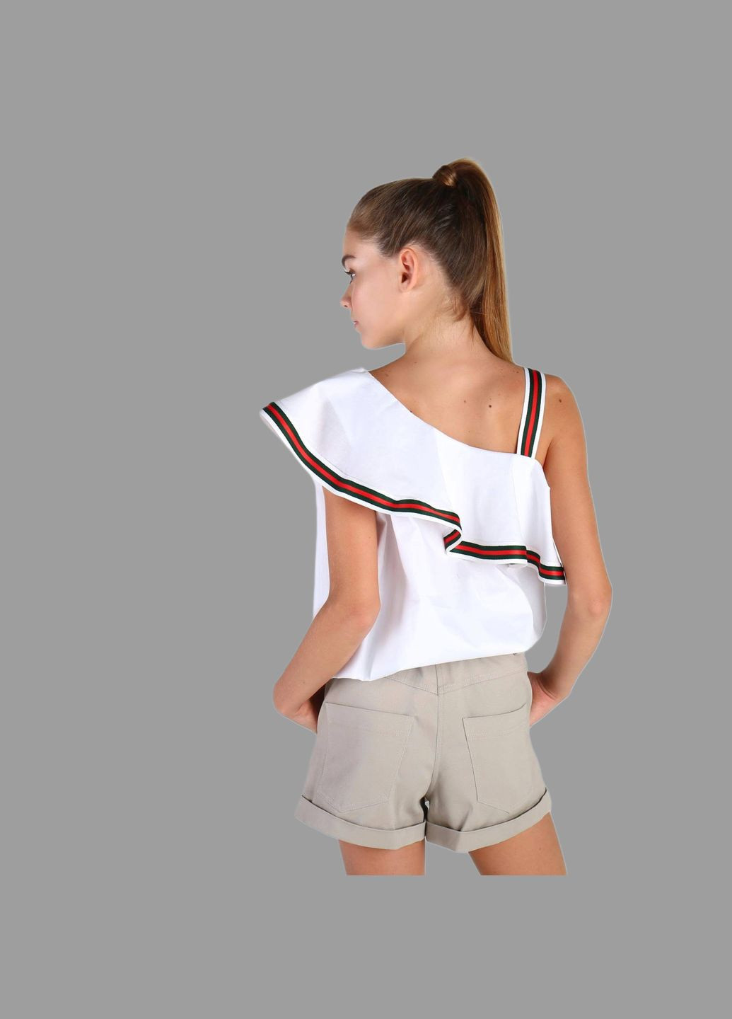 Топ летний для девочки белый Mone (332784897)