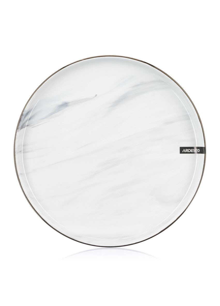 Тарелка обеденная Marmo AR-2927-MRW 27 см белая Ardesto (349223448)