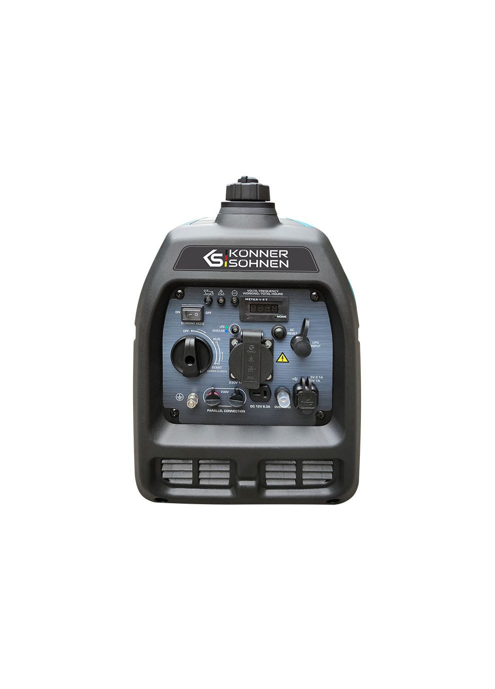 Інверторний генератор KS 2000iG S (2 кВт, 50 Гц, 230 В, 5 л, 0.8 л/год) бензиновий/газовий однофазний (22957) No Brand (331344931)