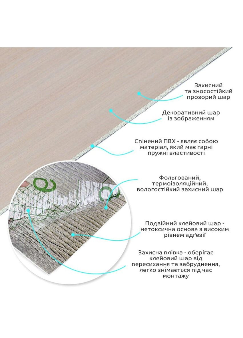 Самоклеющаяся виниловая плитка в рулоне 0,6*3m*2мм Мат SW-00002052 Sticker Wall (300242041)