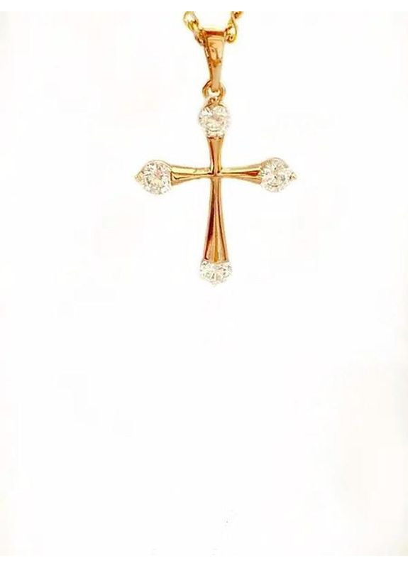 Позолоченный Крестик. Позолота No Brand (358202350)