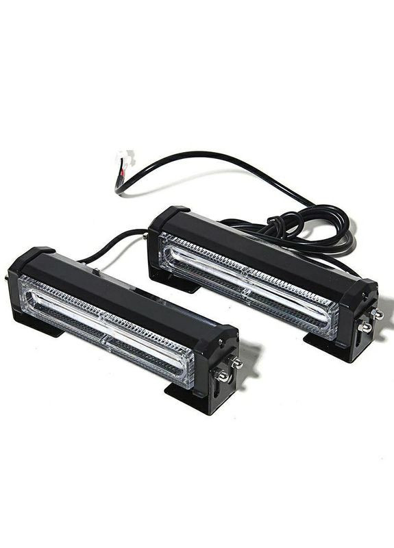 Стробоскопы КРАСНО-СИНИ, LED проблесковые маячки, полицейские мигалки (2 COB LED фонаря 30 Вт 9 ABS (369165397)
