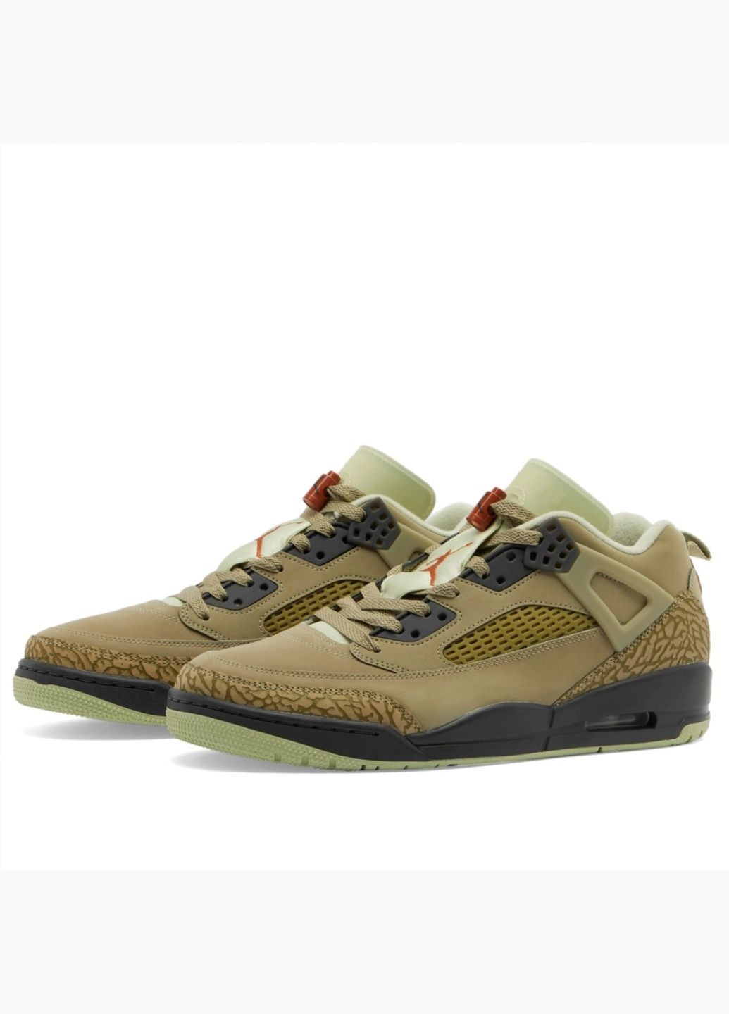 Оливкові кросівки чоловічі spizike low nbhd sneaker olive hm4732-200 Air Jordan