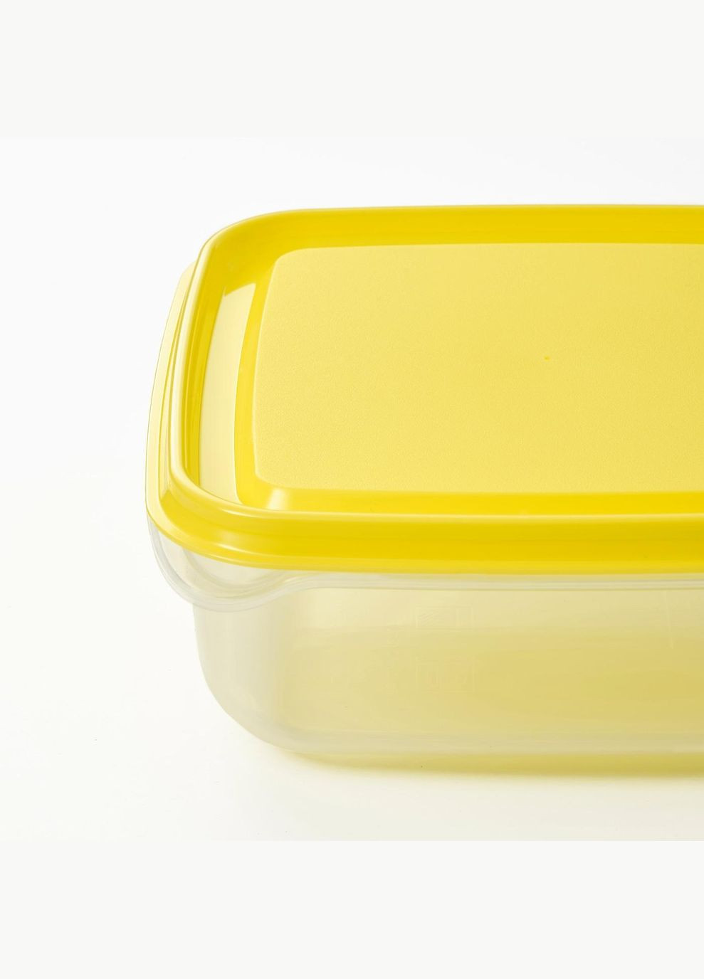 Контейнер для їжі ІКЕА PRUTA 0,6 л жовтий (90335843) IKEA (267902679)