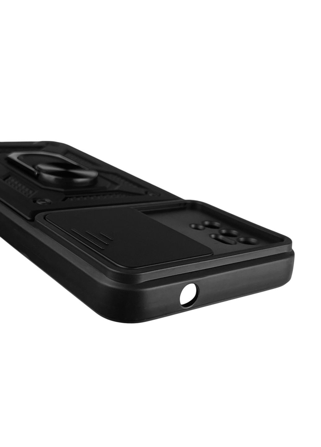 Чохол для Blade A71 броньований з кільцем-тримачем підставкою зі шторкою на зте блейд A71 чорний rg1 ZTE (366236567)