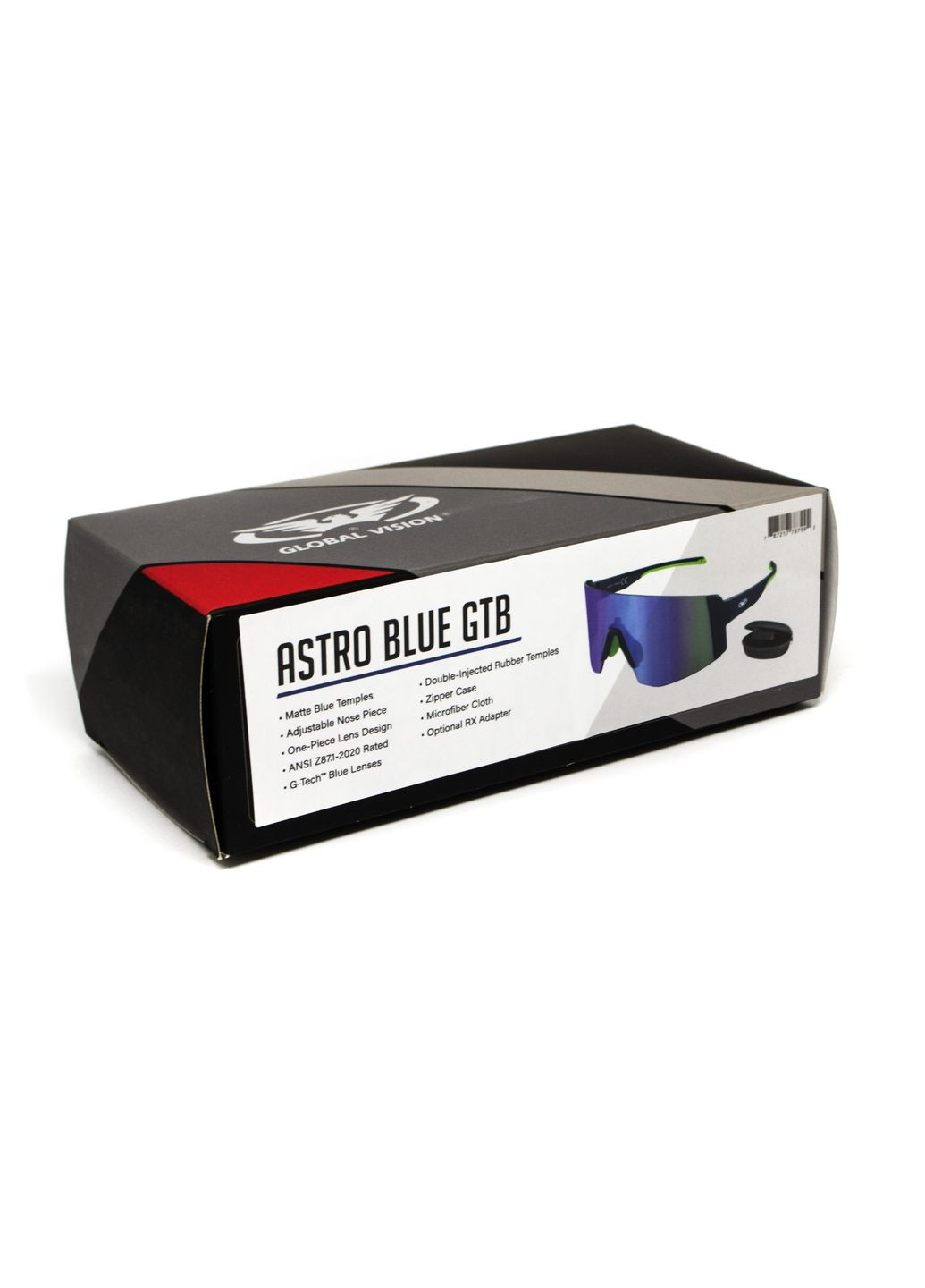 Очки защитные Astro Blue (G-Tech™ blue), зеркальные синие в синей оправе (с возможностью установки диоптрийной вставки) Global Vision (319705132)