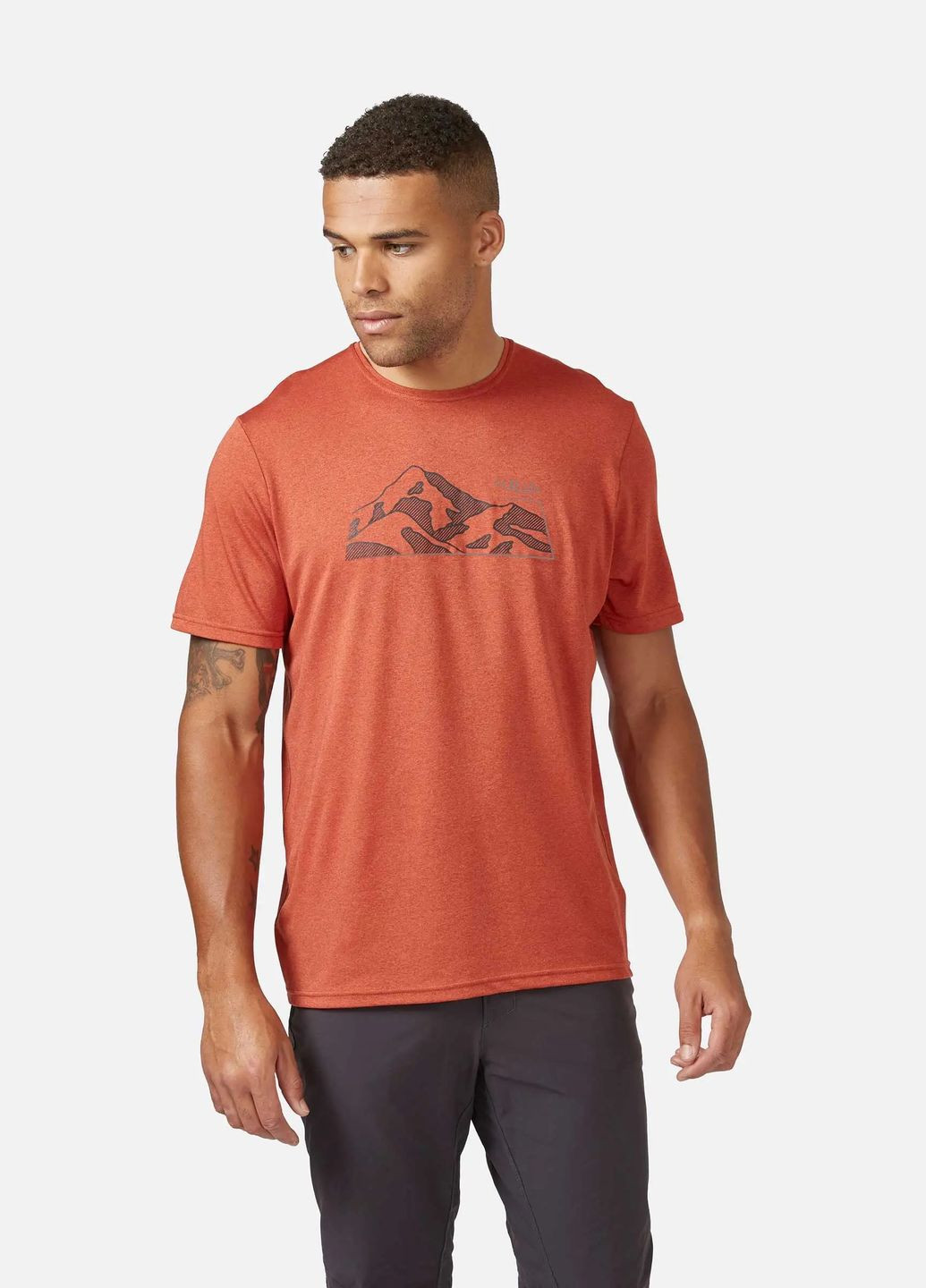 Коралловая футболка mantle mountain tee Rab