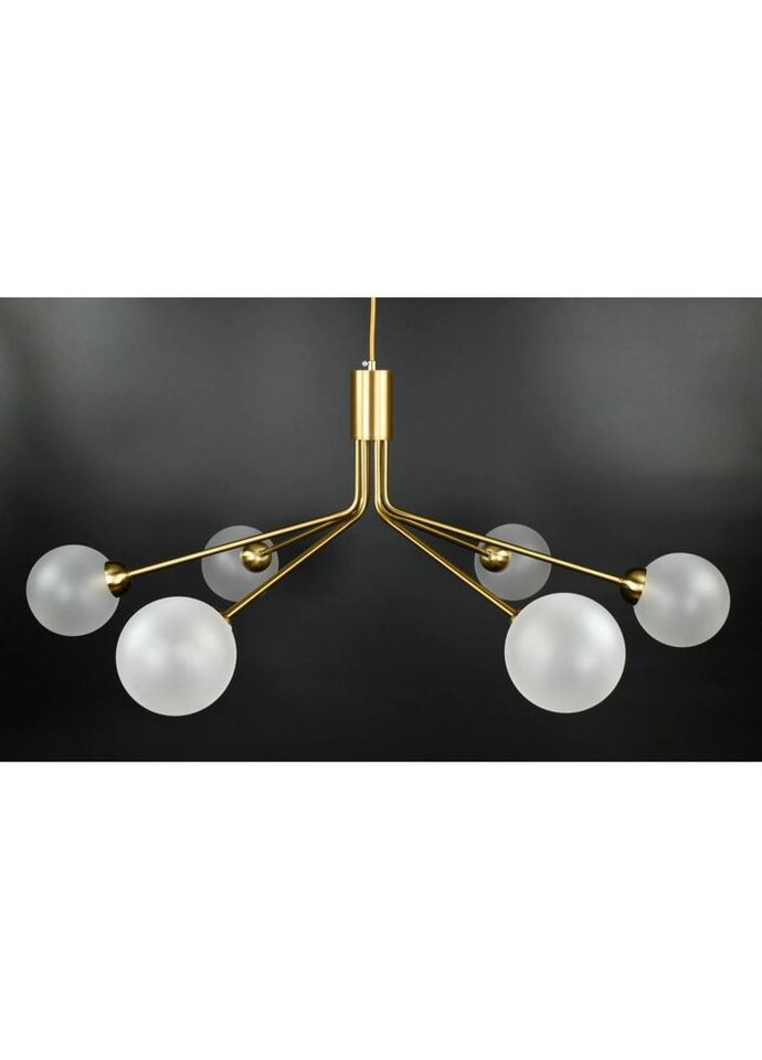 Люстра подвесная на 6 лампочек 26615 Латунь 40-130х90х90 см. Sunnysky (324396279)