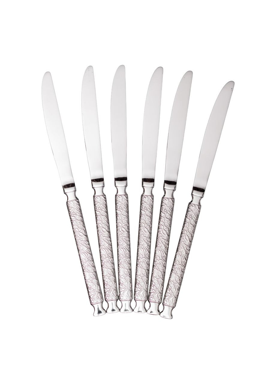 Набор столовых ножей 6 (шт) из нержавеющей стали 23 (см) Серебро HP-8-37 Jooki (358706683)