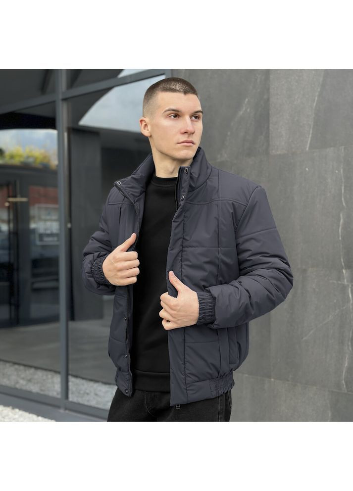 Темно-сіра демісезонна куртка axmont темно-сірий Pobedov