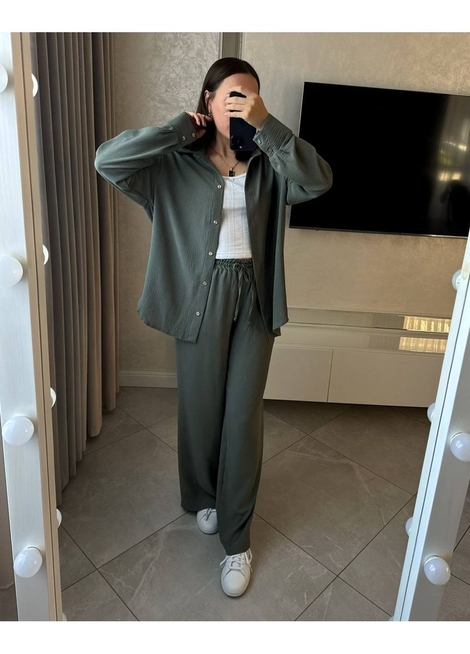 💎 Костюм «Royal Comfort» с брюками и удлиненной рубашкой — Размерная сетка в описании Vione (367074970)