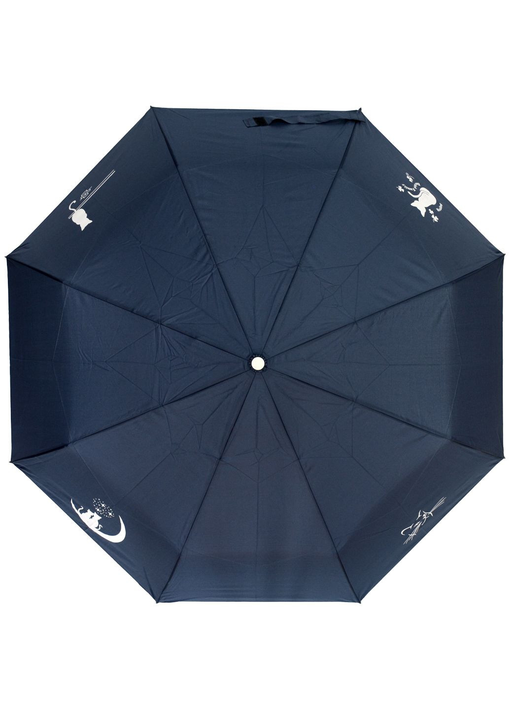 Синя парасолька складана 3099-2-02 повний автомат синій Parachase середня система антивітер (299386685)