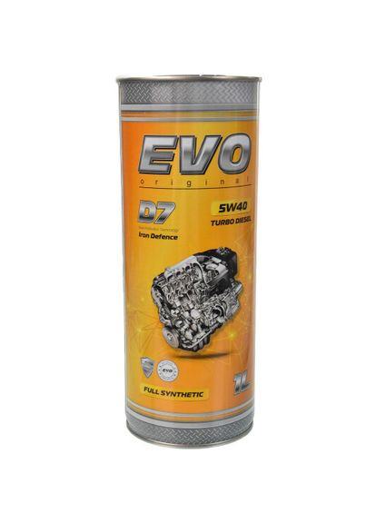 5W-40 TURBO DIESEL D7 CF 1L Evo (369547691)