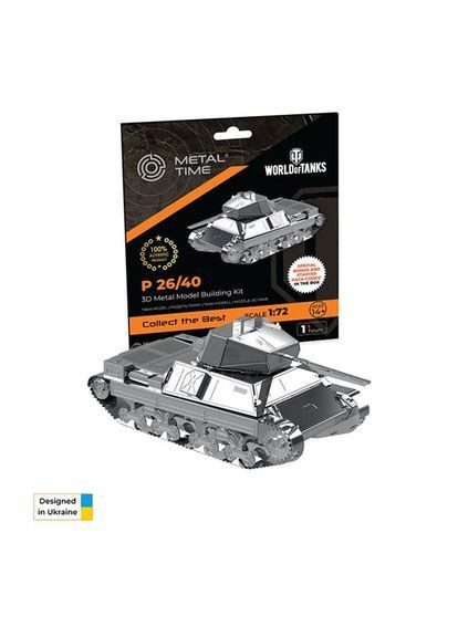 Коллекционная модель-конструктор World of Tanks P 26/40 () Metal Time MT062 (367583988)