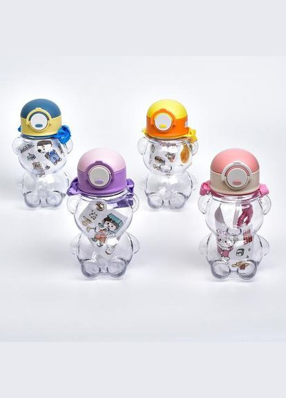 Пляшка з трубочкою Щенячий патруль рожева No Brand (335011357)