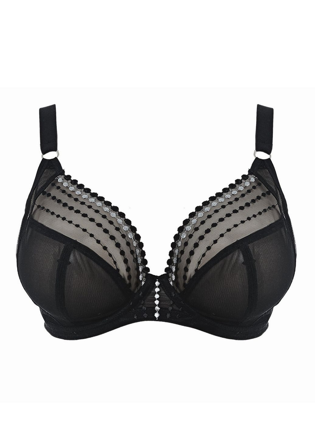 Чёрный планж бюстгальтер 8900blk Elomi с косточками полиамид, полиэстер, эластан
