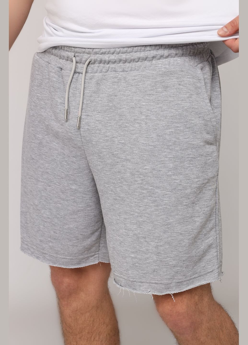 Шорты спортивные мужские цвет серый CB-00280023 Yuki (338375957)