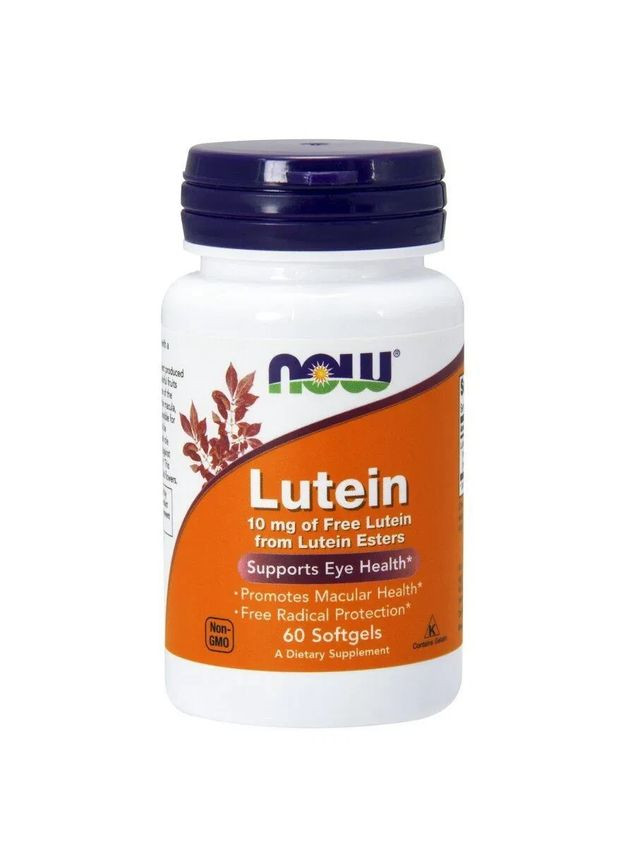 Лютеин (Lutein) 10 мг, 60 капсул. Now Foods (361114000)