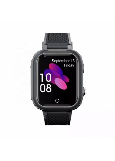 Детские умные смарт-часы LT21 с водонепроницаемым корпусом камерой GPS-трекером и видеозвонком Черный 4G Lemfo (349824303)