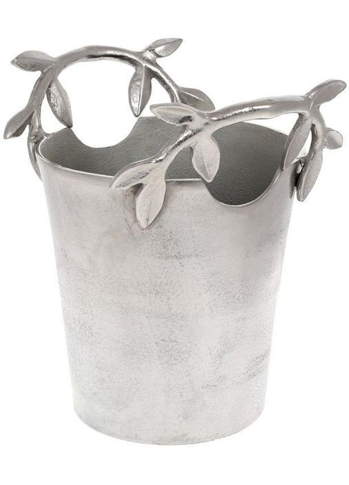 Відро для охолодження пляшок "Fabiana" 28х23х28см, метал, срібло Bona (297366525)