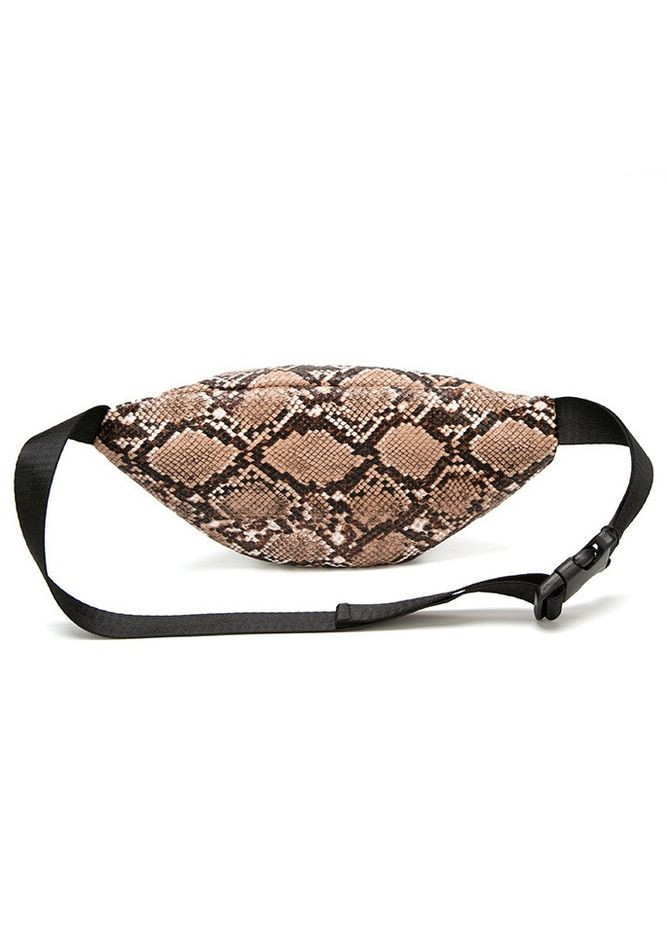 Стильная сумка бананка кросс-боди из эко кожи вместительная коричневая (sku_589) No Brand (330576847)