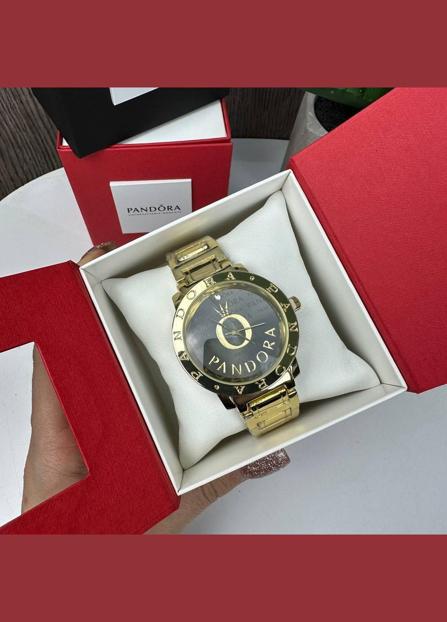 Женские наручные часы металлические с регулируемым ремешком в подарочной коробке Pandora золото (sku_1726Г) No Brand (346078254)