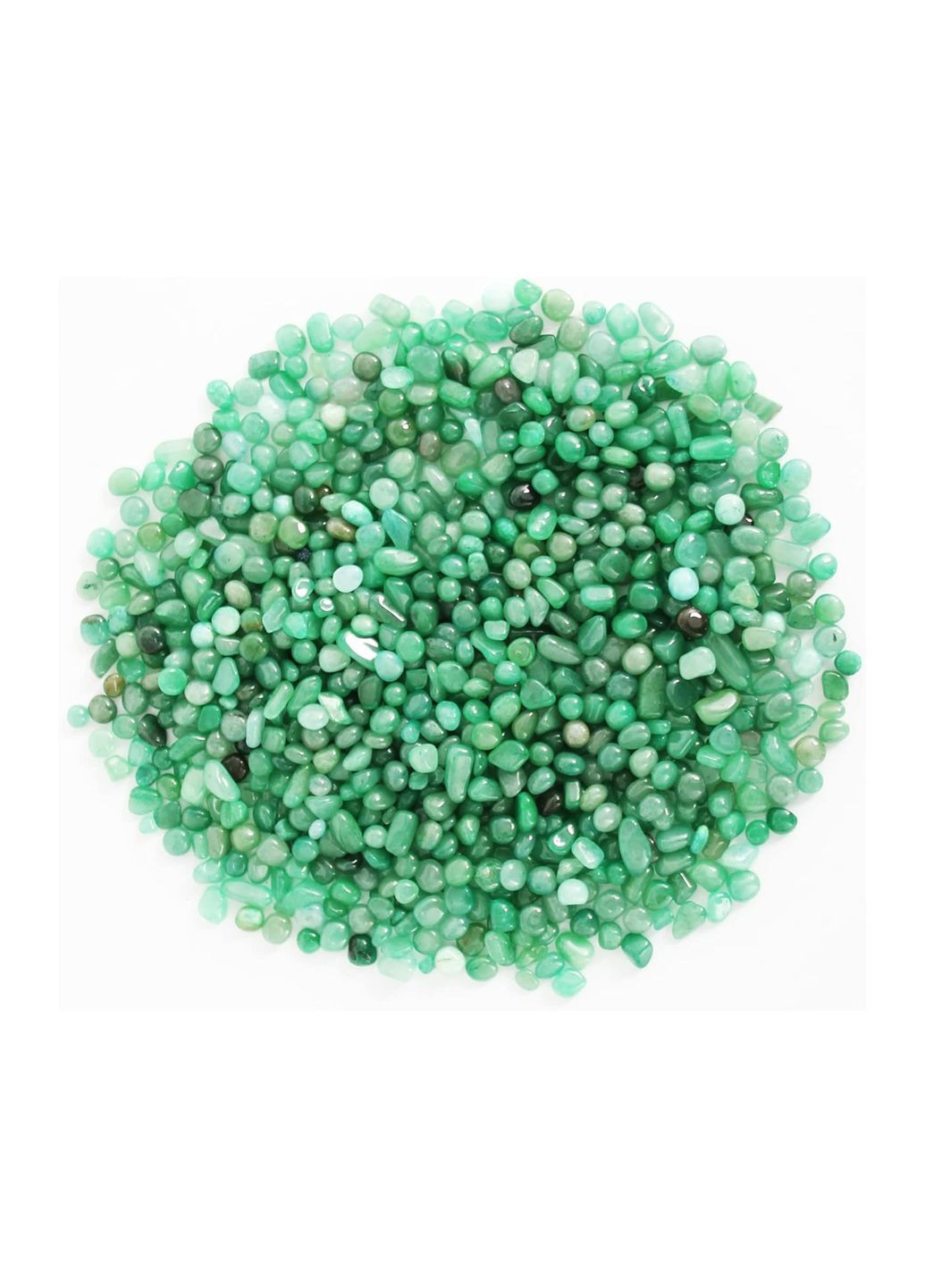 Натуральный зеленый авантюрин обработанный в подарочной упаковке 500 г зеленый Amazon (362045836)