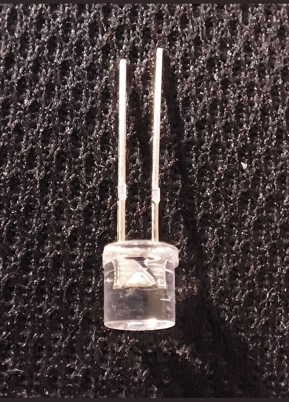 Светодиод белый теплый 5мм (плоская шляпка 120 градусов) 3В Sunlight (301085377)